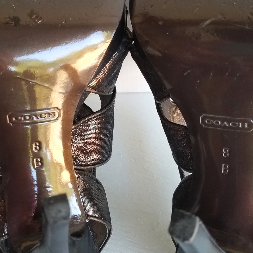Coach Aenya Metallic Heels ⭐️⭐️ - Picture 6 of 11
